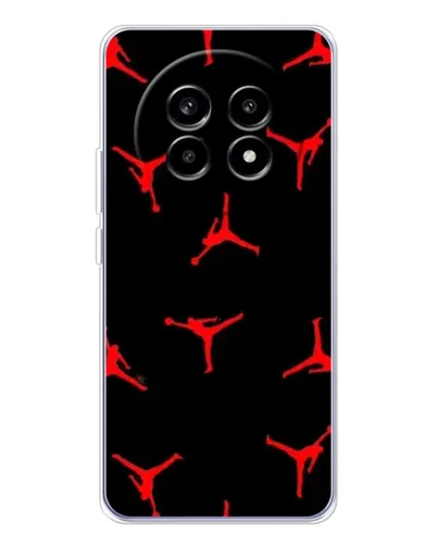 Чехол для Realme 13 Pro Plus с картинкой «Jordan Red Pattern»
