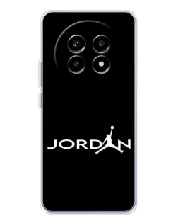 Чехол для Realme 13 Pro Plus с картинкой «Jordan White Logo»