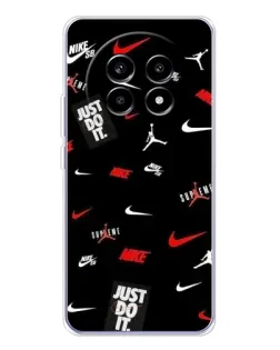Чехол для Realme 13 Pro Plus с картинкой «Nike Mix Pattern»