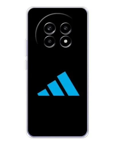 Чехол для Realme 13 Pro Plus с картинкой «Adidas Cyan Logo»