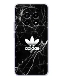 Чехол для Realme 13 Pro Plus с картинкой «Белый мрамор Adidas»
