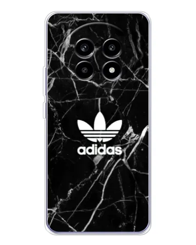 Чехол для Realme 13 Pro Plus с картинкой «Белый мрамор Adidas»