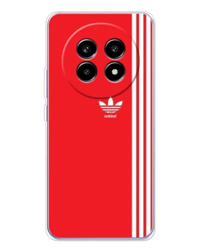 Чехол для Realme 13 Pro Plus с картинкой «Красный минимализм Adidas»