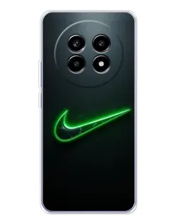 Чехол для Realme 13 Pro Plus с картинкой «Неоновый контур Nike»