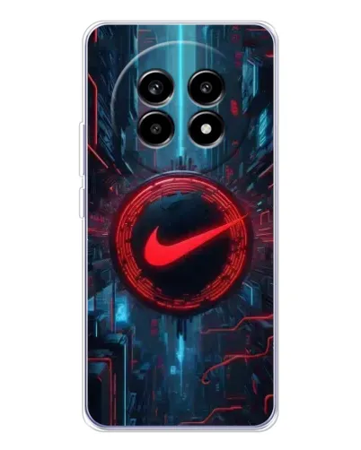 Чехол для Realme 13 Pro Plus с картинкой «Техногенный стиль Nike»