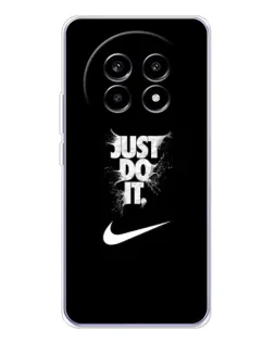 Чехол для Realme 13 Pro Plus с картинкой «Текстовый принт Nike»