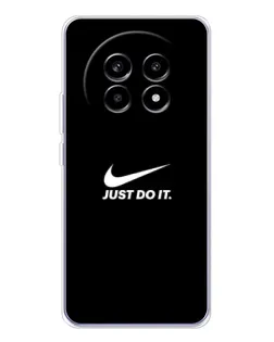 Чехол для Realme 13 Pro Plus с картинкой «Минимализм от Nike»