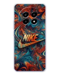 Чехол для Realme 13 Pro Plus с картинкой «Nike в абстракции»