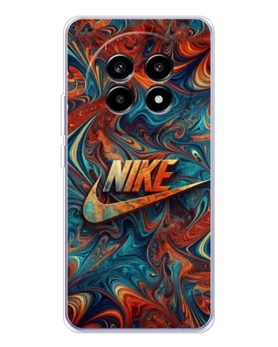 Чехол для Realme 13 Pro Plus с картинкой «Nike в абстракции»