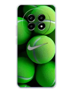 Чехол для Realme 13 Pro Plus с картинкой «Теннисные мячи Найк»