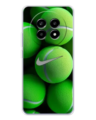 Чехол для Realme 13 Pro Plus с картинкой «Теннисные мячи Найк»
