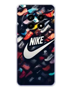 Чехол для Realme 13 Pro Plus с картинкой «Коллекция кроссовок Nike»