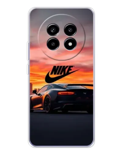 Чехол для Realme 13 Pro Plus с картинкой «Nike и суперкар»