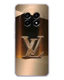 Чехол для Realme 13 Pro Plus с картинкой «LV — золотое сияние»