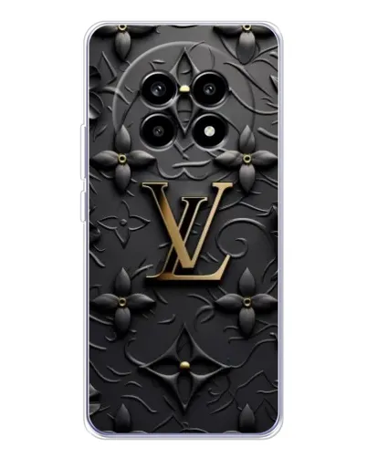 Чехол для Realme 13 Pro Plus с картинкой «Кожаная текстура LV»