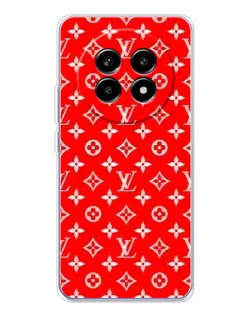 Чехол для Realme 13 Pro Plus с картинкой «Яркий паттерн LV»