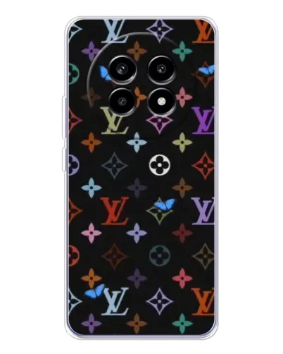 Чехол для Realme 13 Pro Plus с картинкой «Цветная монограмма LV»