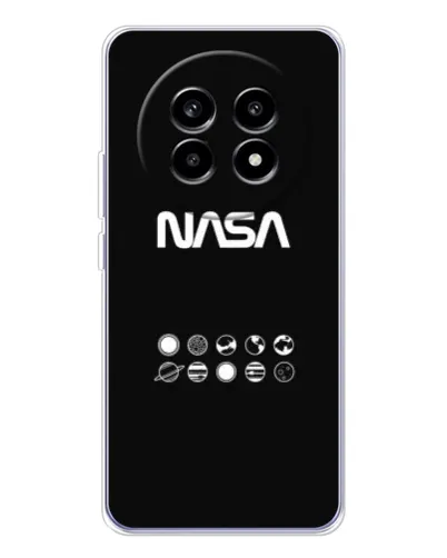 Чехол для Realme 13 Pro Plus с картинкой «NASA — технический принт»