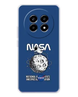 Чехол для Realme 13 Pro Plus с картинкой «NASA — лунная миссия»