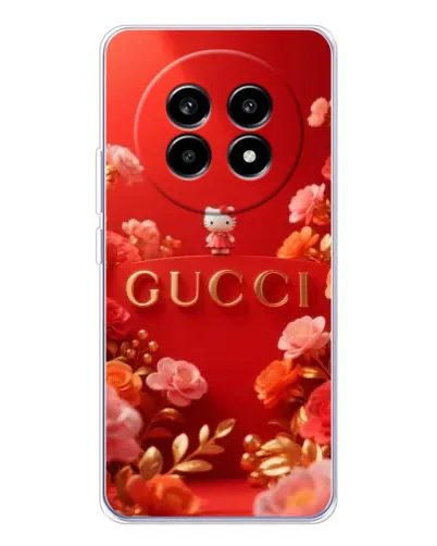 Чехол для Realme 13 Pro Plus с картинкой «Gucci — золотой сад»