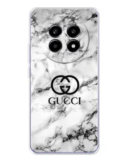 Чехол для Realme 13 Pro Plus с картинкой «Gucci — мраморный шик»