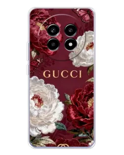 Чохол для Realme 13 Pro Plus з картинкою «Gucci — бордові троянди» Чохол для Realme 13 Pro Plus з картинкою «Gucci — бордові троянди»