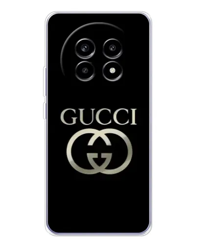 Чохол для Realme 13 Pro Plus з картинкою «Gucci — золото на чорному» Чохол для Realme 13 Pro Plus з картинкою «Gucci — золото на чорному»