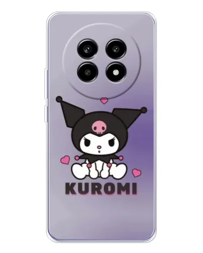 Чехол для Realme 13 Pro Plus с картинкой «Kuromi — фиолетовый арт»