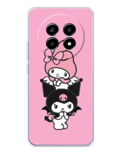 Чехол для Realme 13 Pro Plus с картинкой «My Melody и Kuromi» Чехол для Realme 13 Pro Plus с картинкой «My Melody и Kuromi»