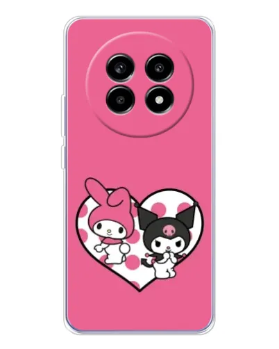 Чехол для Realme 13 Pro Plus с картинкой «Kuromi и My Melody»