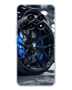 Чехол для Realme 13 Pro Plus с картинкой «Колесо BMW вблизи»