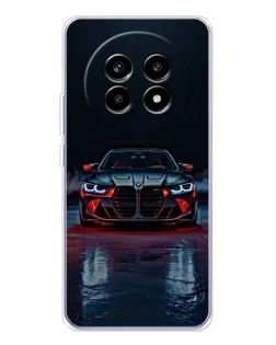 Чехол для Realme 13 Pro Plus с картинкой «BMW на мокрой дороге»