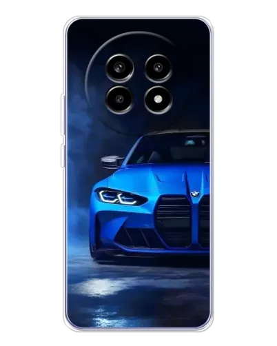 Чехол для Realme 13 Pro Plus с картинкой «Голубая BMW M4» Чехол для Realme 13 Pro Plus с картинкой «Голубая BMW M4»