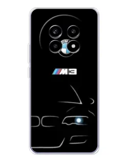 Чехол для Realme 13 Pro Plus с картинкой «Минималистичный принт BMW M3»