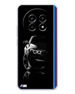 Чехол для Realme 13 Pro Plus с картинкой «Силуэт BMW в темноте»
