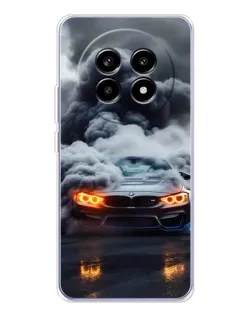 Чехол для Realme 13 Pro Plus с картинкой «BMW в дыму»