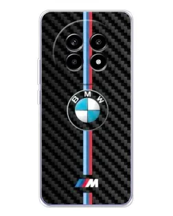 Чехол для Realme 13 Pro Plus с картинкой «Эмблема BMW и карбон»