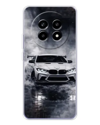 Чехол для Realme 13 Pro Plus с картинкой «BMW сквозь туман» Чехол для Realme 13 Pro Plus с картинкой «BMW сквозь туман»