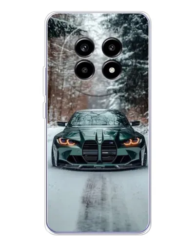 Чехол для Realme 13 Pro Plus с картинкой «BMW в зимнем лесу» Чехол для Realme 13 Pro Plus с картинкой «BMW в зимнем лесу»