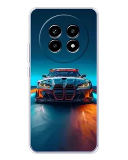 Чехол для Realme 13 Pro Plus с картинкой «BMW — огни неона»