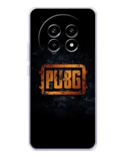 Чехол для Realme 13 Pro Plus с картинкой «PUBG — золотой логотип»