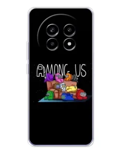 Чехол для Realme 13 Pro Plus с картинкой «Логотип Among Us»