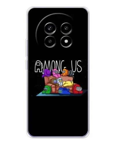 Чехол для Realme 13 Pro Plus с картинкой «Логотип Among Us»