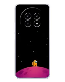 Чехол для Realme 13 Pro Plus с картинкой «Одинокий герой на планете»