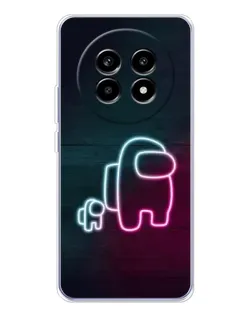 Чехол для Realme 13 Pro Plus с картинкой «Among Us неон-арт»