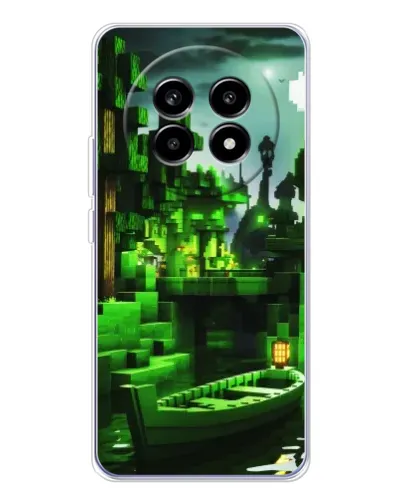 Чехол для Realme 13 Pro Plus с картинкой «Minecraft лесной пейзаж» Чехол для Realme 13 Pro Plus с картинкой «Minecraft лесной пейзаж»