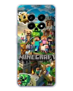 Чехол для Realme 13 Pro Plus с картинкой «Замок Minecraft»