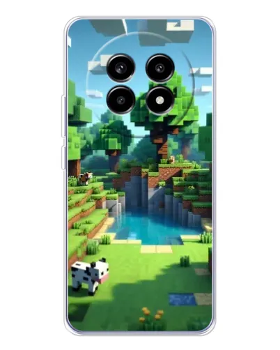 Чехол для Realme 13 Pro Plus с картинкой «Minecraft летний день» Чехол для Realme 13 Pro Plus с картинкой «Minecraft летний день»