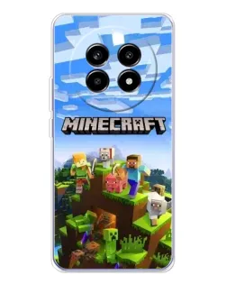 Чехол для Realme 13 Pro Plus с картинкой «Minecraft классический мир»