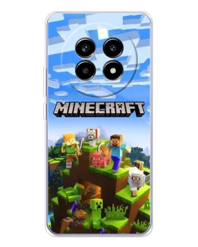 Чехол для Realme 13 Pro Plus с картинкой «Minecraft классический мир» Чехол для Realme 13 Pro Plus с картинкой «Minecraft классический мир»